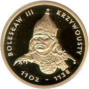 100 Zlotys Boleslaus III Wrymouth, Poland, 2001 reverse image