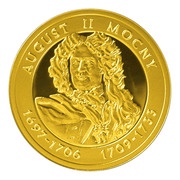 100 Zlotys August II the Strong reverse image