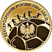 100 Zlotys World Cup 2006 obverse image