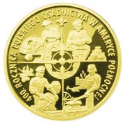 100 Zlotys Polish Settlement in North America reverse image