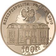 100 Zlotys 25th Anniversary of the Establishing of the Constitutional Tribunal Activity obverse image