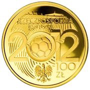 100 Zlotys 2012 UEFA European Football Championship obverse image