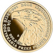 100 Zlotys White-tailed Eagle, Poland, 2018-2022 reverse image