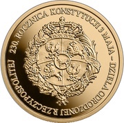 100 Zlotys 230th Anniversary of the Constitution of 3 May 1791 – the magnum opus of the revived Polish - Lithuanian Commonwealth, Poland, 2021 reverse image