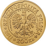 200 Zlotys White-tailed Eagle; Gold Bullion obverse image