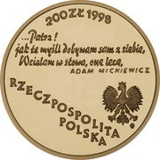 200 Zlotys Adam Mickiewicz obverse image