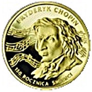 200 Zlotys Fryderyk Chopin, Poland, 1999 reverse image