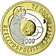 200 Zlotys Rok 2000 obverse image