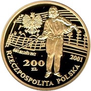200 Zlotys Henryk Wieniawski obverse image