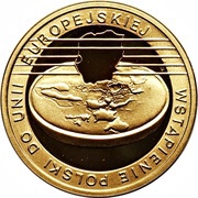 200 Zlotys Wstąpienie Polski do Unii Europejskiej reverse image