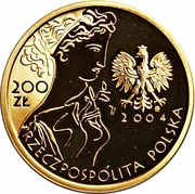 200 Zlotys Athens 2004 obverse image