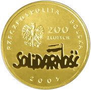 200 Zlotys Solidarność obverse image