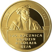 200 Zlotys Mikołaj Rej reverse image