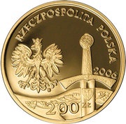 200 Zlotys Jeździec piastowski obverse image