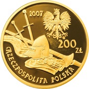 200 Zlotys Rycerz ciężkozbrojny XV w. obverse image