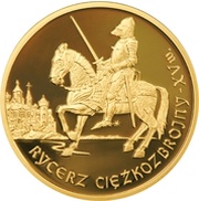 200 Zlotys Rycerz ciężkozbrojny XV w., Poland, 2007 reverse image