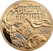 200 Zlotys Cyprian Norwid, Poland, 2013 reverse image