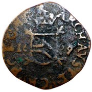 2 Denier- Albert VII and Isabella, Belgium, 1606-1617 reverse image