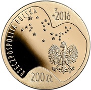 200 Zlotys Polish Olympic Team – Rio de Janeiro 2016 obverse image