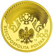 500 Zlotych 2012 UEFA European Football Championship obverse image