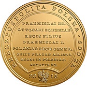 500 Zlotys Venceslaus Bohemus obverse image