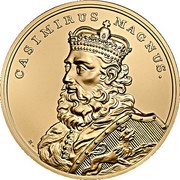 500 Zlotys Casimirus Magnus, Poland, 2014 reverse image