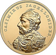500 Zlotys Casimirus Jagellonides, Poland, 2015 reverse image