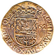 1 Liard - Philip IV, Belgium, 1639-1666 reverse image