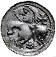 Denier - Bolesław II the Generous Kraków mint, Poland, 1058-1080 reverse image