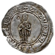 Denier Bracteate protekcyjny - Boleslaus III Wrymouth Kraków or Gniezno mint obverse image