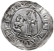 Denier Bracteate protekcyjny - Boleslaus III Wrymouth Kraków mint obverse image