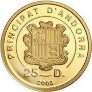 25 Diners Madonna and child Jesus obverse image