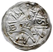 Denier - Boleslaus IV the Curly Kraków mint, Poland, 1166-1173 reverse image