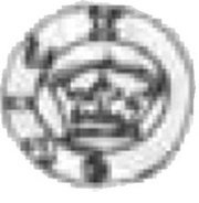 Denier - Louis I of Hungary Kraków mint obverse image