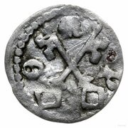 Denier poznański - Louis I of Hungary Poznań mint, Poland, 1370-1382 reverse image