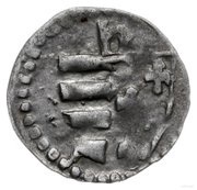 Denier - Hedwig I Kraków mint, Poland, 1382-1386 reverse image