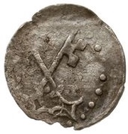 Denier poznański - Hedwig I Poznań mint, Poland, 1384-1386 reverse image