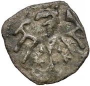 Denier - Ladislaus II Jagiellon Kraków mint, Poland, 1386-1434 reverse image