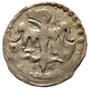 Denier poznański - Ladislaus II Jagiellon Poznań mint obverse image