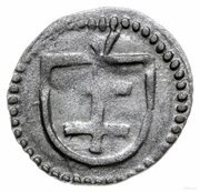 Denier wschowski - Ladislaus II Jagiellon Wschowa mint obverse image