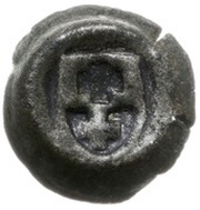 Denier Bracteate elbląski - Casimir IV Jagiellon Elbląg mint obverse image