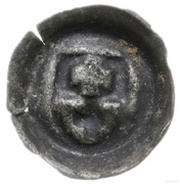 Denier Bracteate elbląski - Casimir IV Jagiellon Elbląg mint, Poland, 1446-1492 reverse image