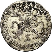 ½ Florin - Albert and Isabella, Belgium, 1601-1603 reverse image