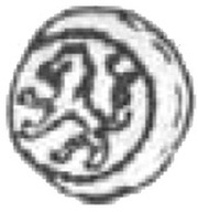 Halerz - Sigismund I the Old as Prince of the Duchy of Głogów Głogów mint, Poland, 1498-1506 reverse image