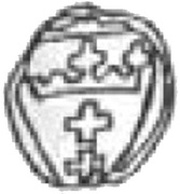 Denier gdański - Sigismund I the Old Gdańsk mint, Poland, 1506-1548 reverse image