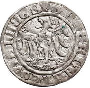Grosz krakowski - Casimir III the Great Kraków mint, Poland, 1360-1370 reverse image