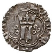 Kwartnik ruski - Louis I of Hungary Lwów mint obverse image
