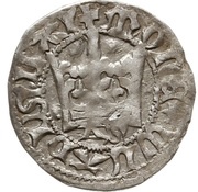 Półgrosz - Ladislaus II Jagiellon Kraków mint obverse image