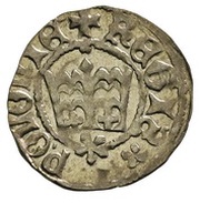 Półgrosz - Casimir IV Jagiellon Kraków mint, Poland, 1446-1492 reverse image