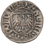 Szeląg gdański - Casimir IV Jagiellon Gdańsk mint obverse image